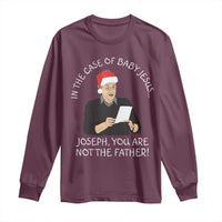 Funny Christmas Jesus Paternity Test Long Sleeve Shirt Joseph You Are Not the Father Holiday Humor - Wonder Print Shop