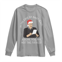 Funny Christmas Jesus Paternity Test Long Sleeve Shirt Joseph You Are Not the Father Holiday Humor - Wonder Print Shop