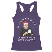 Funny Christmas Jesus Paternity Test Racerback Tank Top Joseph You Are Not the Father Holiday Humor - Wonder Print Shop