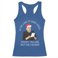 Funny Christmas Jesus Paternity Test Racerback Tank Top Joseph You Are Not the Father Holiday Humor - Wonder Print Shop