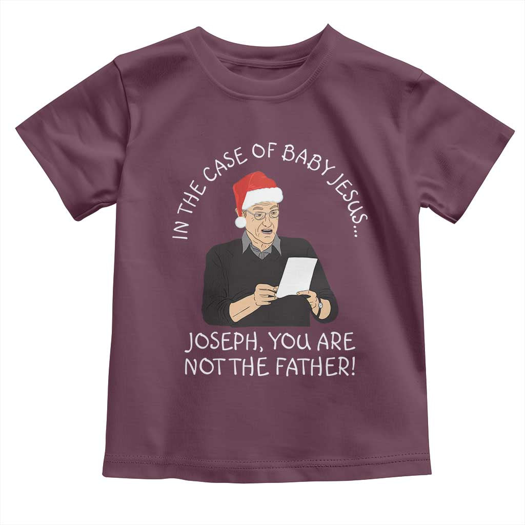 Funny Christmas Jesus Paternity Test Toddler T Shirt Joseph You Are Not the Father Holiday Humor - Wonder Print Shop