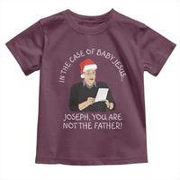 Funny Christmas Jesus Paternity Test Toddler T Shirt Joseph You Are Not the Father Holiday Humor - Wonder Print Shop
