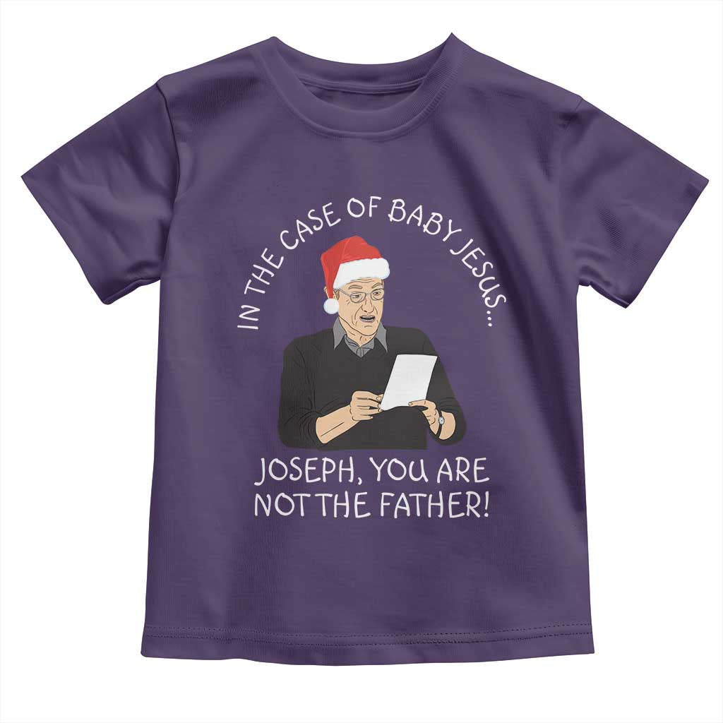 Funny Christmas Jesus Paternity Test Toddler T Shirt Joseph You Are Not the Father Holiday Humor - Wonder Print Shop