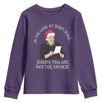 Funny Christmas Jesus Paternity Test Youth Sweatshirt Joseph You Are Not the Father Holiday Humor - Wonder Print Shop