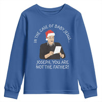 Funny Christmas Jesus Paternity Test Youth Sweatshirt Joseph You Are Not the Father Holiday Humor - Wonder Print Shop