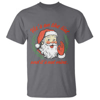 Funny Santa He is On the List Christmas T Shirt Sassy Retro Holiday Humor - Wonder Print Shop