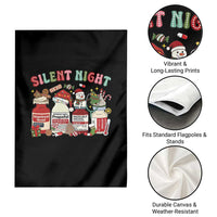 Funny Silent Night Nurse Christmas Garden Flag Festive Meds and Holiday Medical Humor - Wonder Print Shop