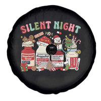 Funny Silent Night Nurse Christmas Spare Tire Cover Festive Meds and Holiday Medical Humor - Wonder Print Shop