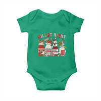 Funny Silent Night Nurse Christmas Baby Onesie Festive Meds and Holiday Medical Humor - Wonder Print Shop