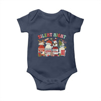Funny Silent Night Nurse Christmas Baby Onesie Festive Meds and Holiday Medical Humor - Wonder Print Shop