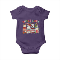 Funny Silent Night Nurse Christmas Baby Onesie Festive Meds and Holiday Medical Humor - Wonder Print Shop