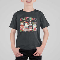 Funny Silent Night Nurse Christmas T Shirt For Kid Festive Meds and Holiday Medical Humor - Wonder Print Shop