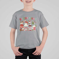 Funny Silent Night Nurse Christmas T Shirt For Kid Festive Meds and Holiday Medical Humor - Wonder Print Shop