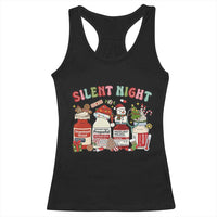 Funny Silent Night Nurse Christmas Racerback Tank Top Festive Meds and Holiday Medical Humor - Wonder Print Shop
