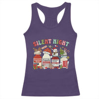 Funny Silent Night Nurse Christmas Racerback Tank Top Festive Meds and Holiday Medical Humor - Wonder Print Shop