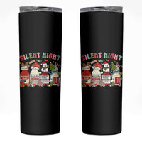 Funny Silent Night Nurse Christmas Skinny Tumbler Festive Meds and Holiday Medical Humor - Wonder Print Shop