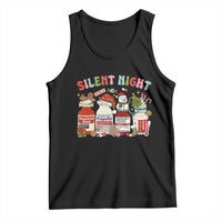 Funny Silent Night Nurse Christmas Tank Top Festive Meds and Holiday Medical Humor - Wonder Print Shop