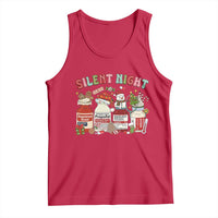 Funny Silent Night Nurse Christmas Tank Top Festive Meds and Holiday Medical Humor - Wonder Print Shop
