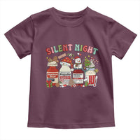 Funny Silent Night Nurse Christmas Toddler T Shirt Festive Meds and Holiday Medical Humor - Wonder Print Shop
