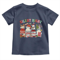 Funny Silent Night Nurse Christmas Toddler T Shirt Festive Meds and Holiday Medical Humor - Wonder Print Shop