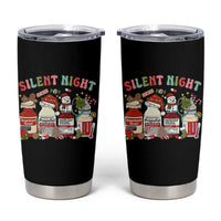Funny Silent Night Nurse Christmas Tumbler Cup Festive Meds and Holiday Medical Humor - Wonder Print Shop