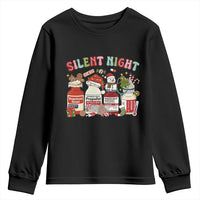 Funny Silent Night Nurse Christmas Youth Sweatshirt Festive Meds and Holiday Medical Humor - Wonder Print Shop
