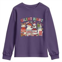 Funny Silent Night Nurse Christmas Youth Sweatshirt Festive Meds and Holiday Medical Humor - Wonder Print Shop