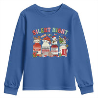 Funny Silent Night Nurse Christmas Youth Sweatshirt Festive Meds and Holiday Medical Humor - Wonder Print Shop