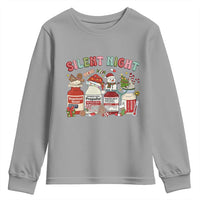 Funny Silent Night Nurse Christmas Youth Sweatshirt Festive Meds and Holiday Medical Humor - Wonder Print Shop