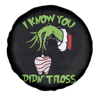 Funny Dental Christmas Spare Tire Cover I Know You Didnt Floss Dentist Holiday Humor - Wonder Print Shop
