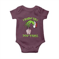 Funny Dental Christmas Baby Onesie I Know You Didnt Floss Dentist Holiday Humor - Wonder Print Shop