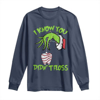 Funny Dental Christmas Long Sleeve Shirt I Know You Didnt Floss Dentist Holiday Humor - Wonder Print Shop