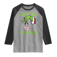 Funny Dental Christmas Raglan Shirt I Know You Didnt Floss Dentist Holiday Humor - Wonder Print Shop