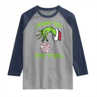 Funny Dental Christmas Raglan Shirt I Know You Didnt Floss Dentist Holiday Humor - Wonder Print Shop