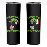 Funny Dental Christmas Skinny Tumbler I Know You Didnt Floss Dentist Holiday Humor - Wonder Print Shop