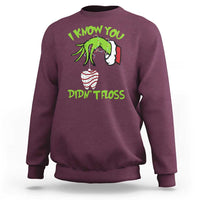 Funny Dental Christmas Sweatshirt I Know You Didnt Floss Dentist Holiday Humor - Wonder Print Shop