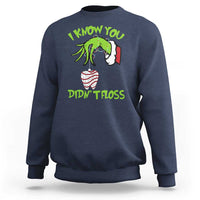 Funny Dental Christmas Sweatshirt I Know You Didnt Floss Dentist Holiday Humor - Wonder Print Shop