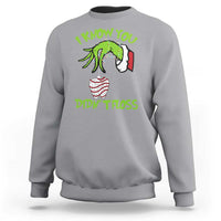 Funny Dental Christmas Sweatshirt I Know You Didnt Floss Dentist Holiday Humor - Wonder Print Shop
