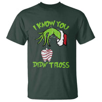 Funny Dental Christmas T Shirt I Know You Didnt Floss Dentist Holiday Humor - Wonder Print Shop