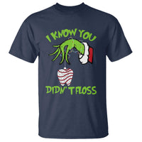 Funny Dental Christmas T Shirt I Know You Didnt Floss Dentist Holiday Humor - Wonder Print Shop