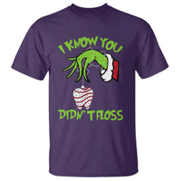 Funny Dental Christmas T Shirt I Know You Didnt Floss Dentist Holiday Humor - Wonder Print Shop