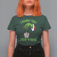 Funny Dental Christmas T Shirt For Women I Know You Didnt Floss Dentist Holiday Humor - Wonder Print Shop