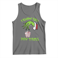 Funny Dental Christmas Tank Top I Know You Didnt Floss Dentist Holiday Humor - Wonder Print Shop