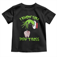 Funny Dental Christmas Toddler T Shirt I Know You Didnt Floss Dentist Holiday Humor - Wonder Print Shop