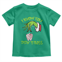 Funny Dental Christmas Toddler T Shirt I Know You Didnt Floss Dentist Holiday Humor - Wonder Print Shop