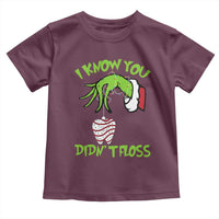 Funny Dental Christmas Toddler T Shirt I Know You Didnt Floss Dentist Holiday Humor - Wonder Print Shop