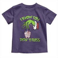 Funny Dental Christmas Toddler T Shirt I Know You Didnt Floss Dentist Holiday Humor - Wonder Print Shop