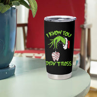 Funny Dental Christmas Tumbler Cup I Know You Didnt Floss Dentist Holiday Humor - Wonder Print Shop
