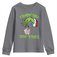 Funny Dental Christmas Youth Sweatshirt I Know You Didnt Floss Dentist Holiday Humor - Wonder Print Shop