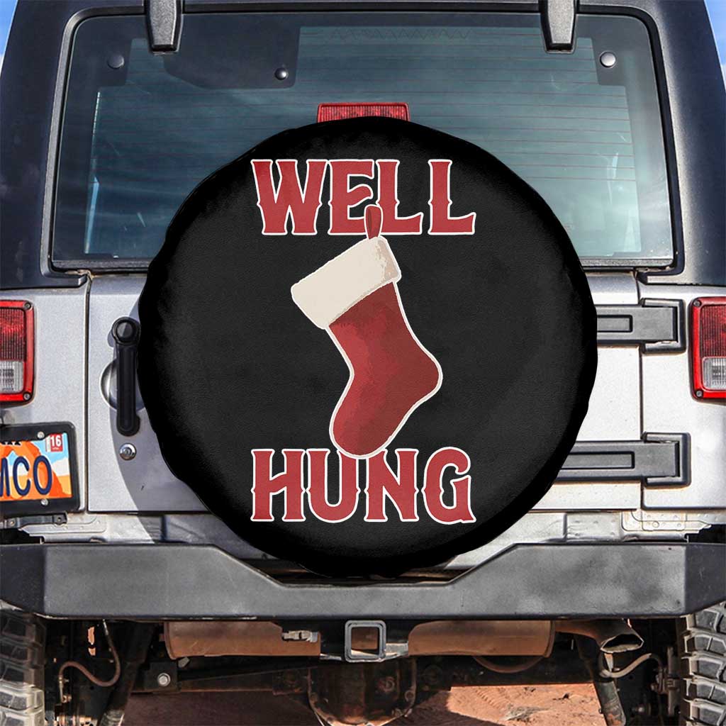 Funny Christmas Stocking Spare Tire Cover Well Hung Naughty Holiday Inappropriate Humor - Wonder Print Shop